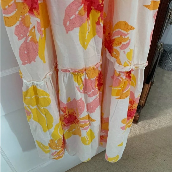 FREE PEOPLE MOONSHINE FLORAL MIDI DRESS 🌻 - Picture 7 of 8